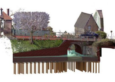 REVIT-model van 3D laserscan voor restauratie monumentale bruggen