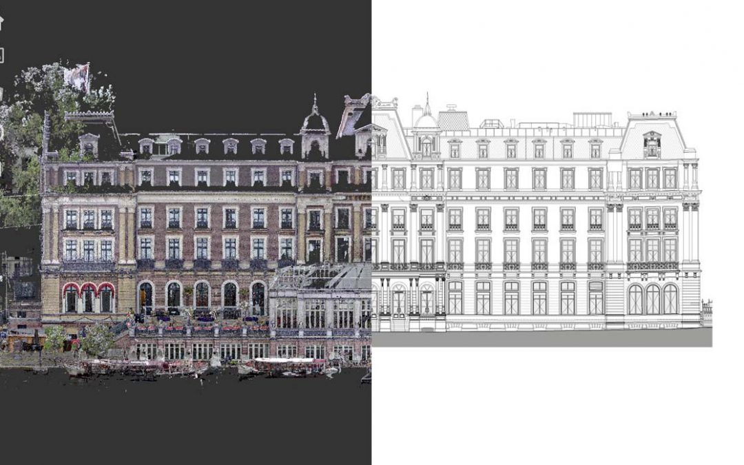 3D scannen voor restauratie Amstel Hotel