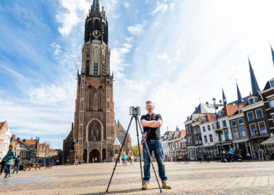PelserHartman meet de Nieuwe Kerk van Delft in ter voorbereiding op uitbreiding Koninklijke grafkelders