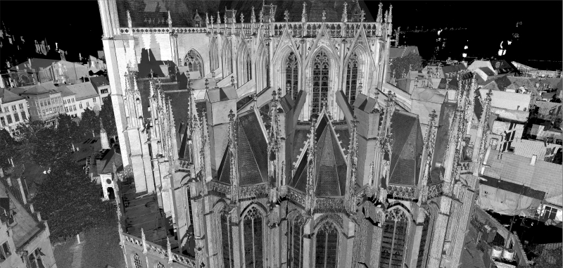 3D scanning Sint-Romboutskathedraal Mechelen